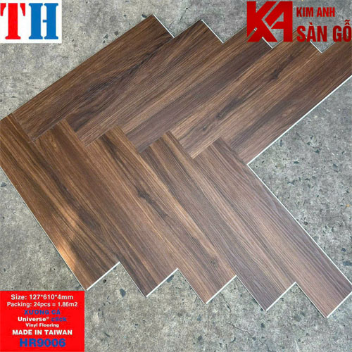 Sàn Nhựa Hèm Khóa Giả Gỗ Xương Cá TH-9006